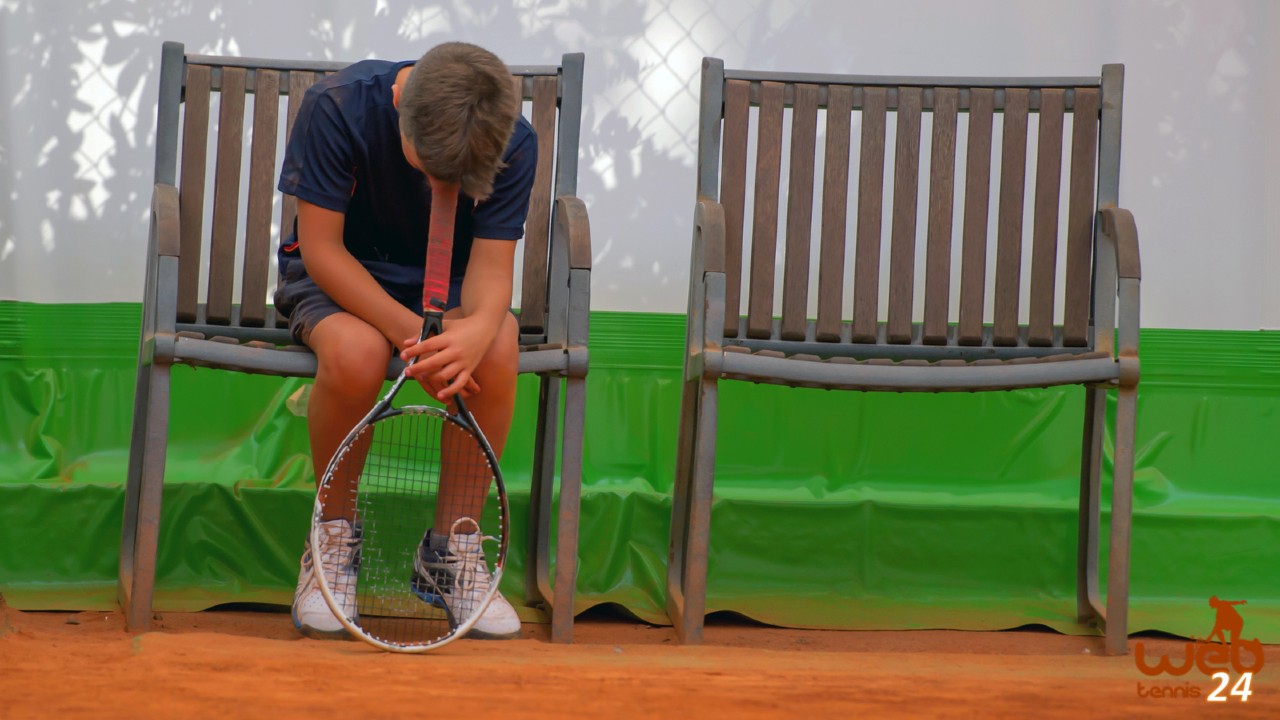 child tennis frustration