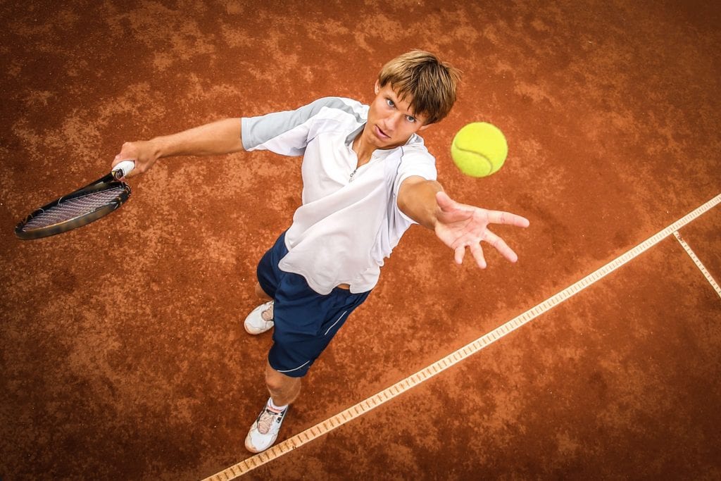 tennis serve practice