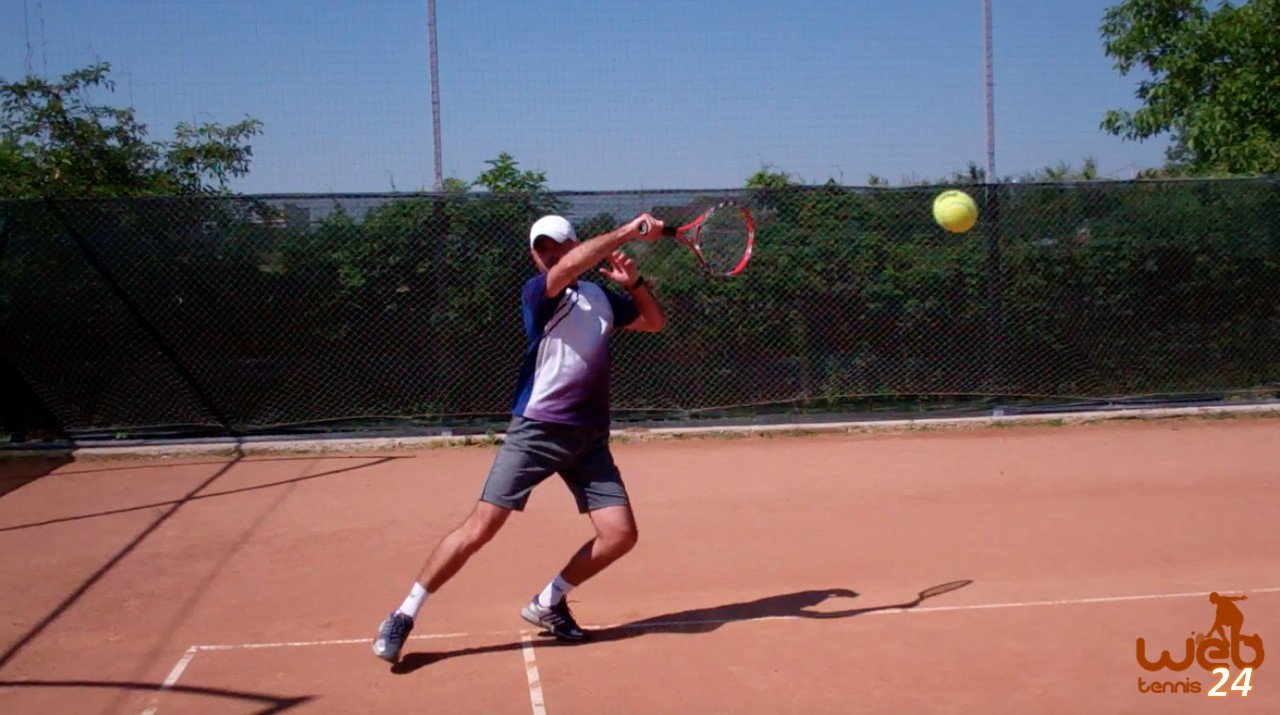playing tennis