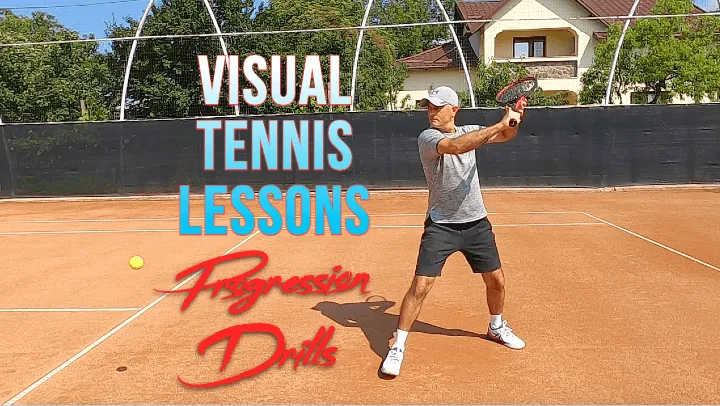 visual tennis lessons and progression drills