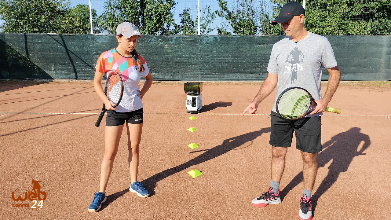 beginner tennis drills with pongbot tennis robot