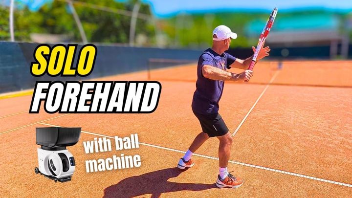 Forehand Tennis Lesson: Learn the Stroke Solo with a Ball Machine