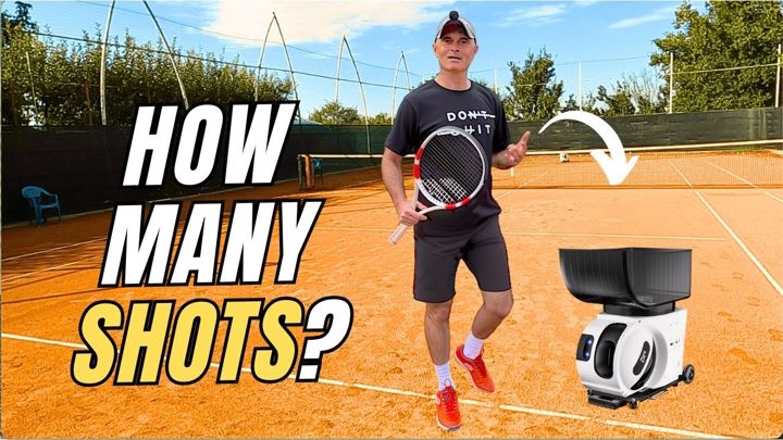How Many Tennis Strokes Can You Practice With a Ball Machine