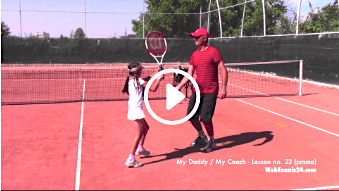 my daddy my coach - kids tennis lesson 22