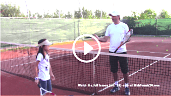 my daddy my coach - kids tennis lesson 24