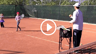 my daddy my coach - kids tennis lesson 3