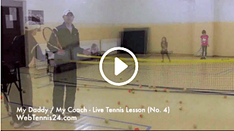 my daddy my coach - kids tennis lesson 4