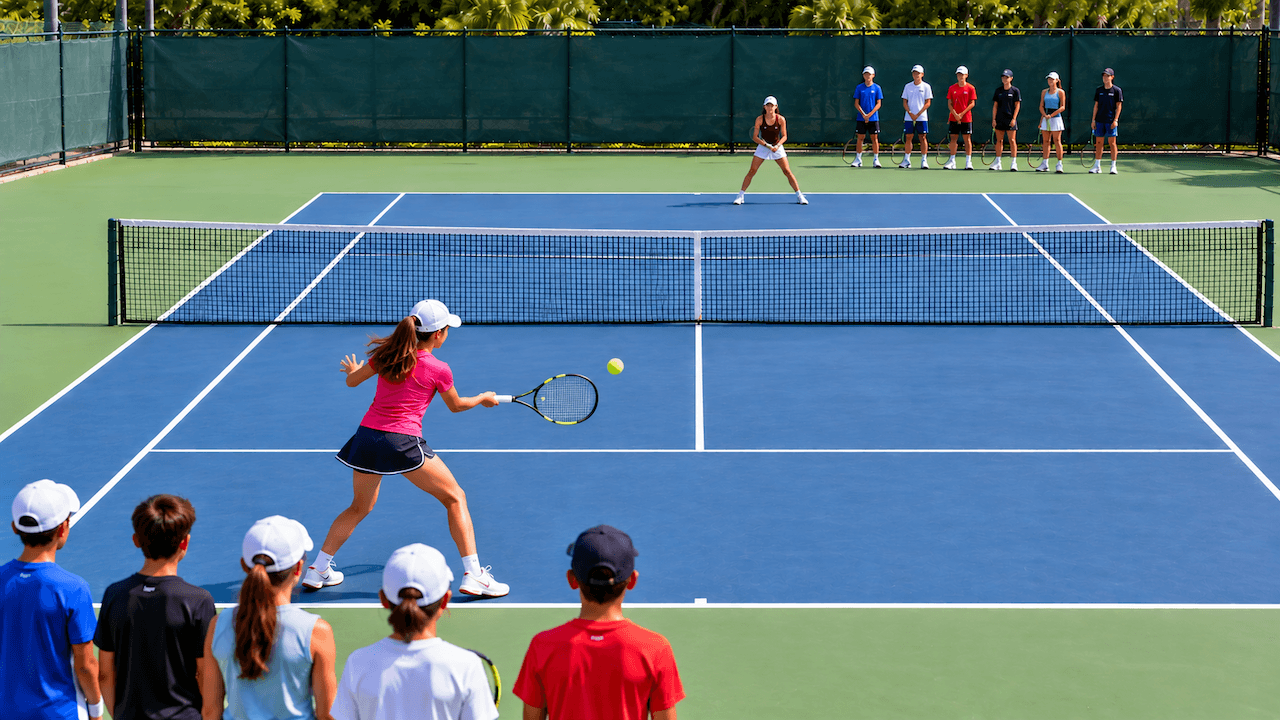 Beginner Tennis: Group Lessons First